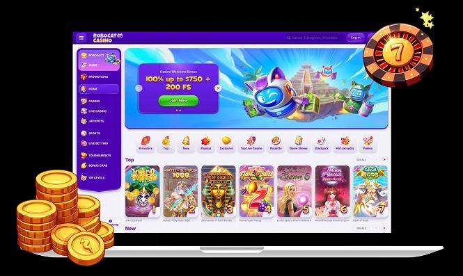 RoboCat Casino Australia Desktop